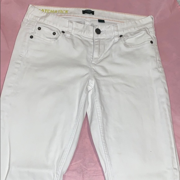 J CREW MATCHSTICK WHITE 29/R JEANS! G8 $ - Picture 3 of 8